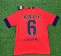 Barcelona 2014 Kit Season Retro Jersey – Xavi 6- – Back View