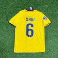 2008/09 Xavi Hernandez Barcelona Yellow Retro Football Jersey – Back View