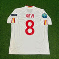 Spain EURO 2012 Final Retro Football Jersey – Xavi Hernandez – Back View