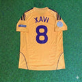 2008 Spain EURO Xavi 8- Retro Football Jersey – Back View