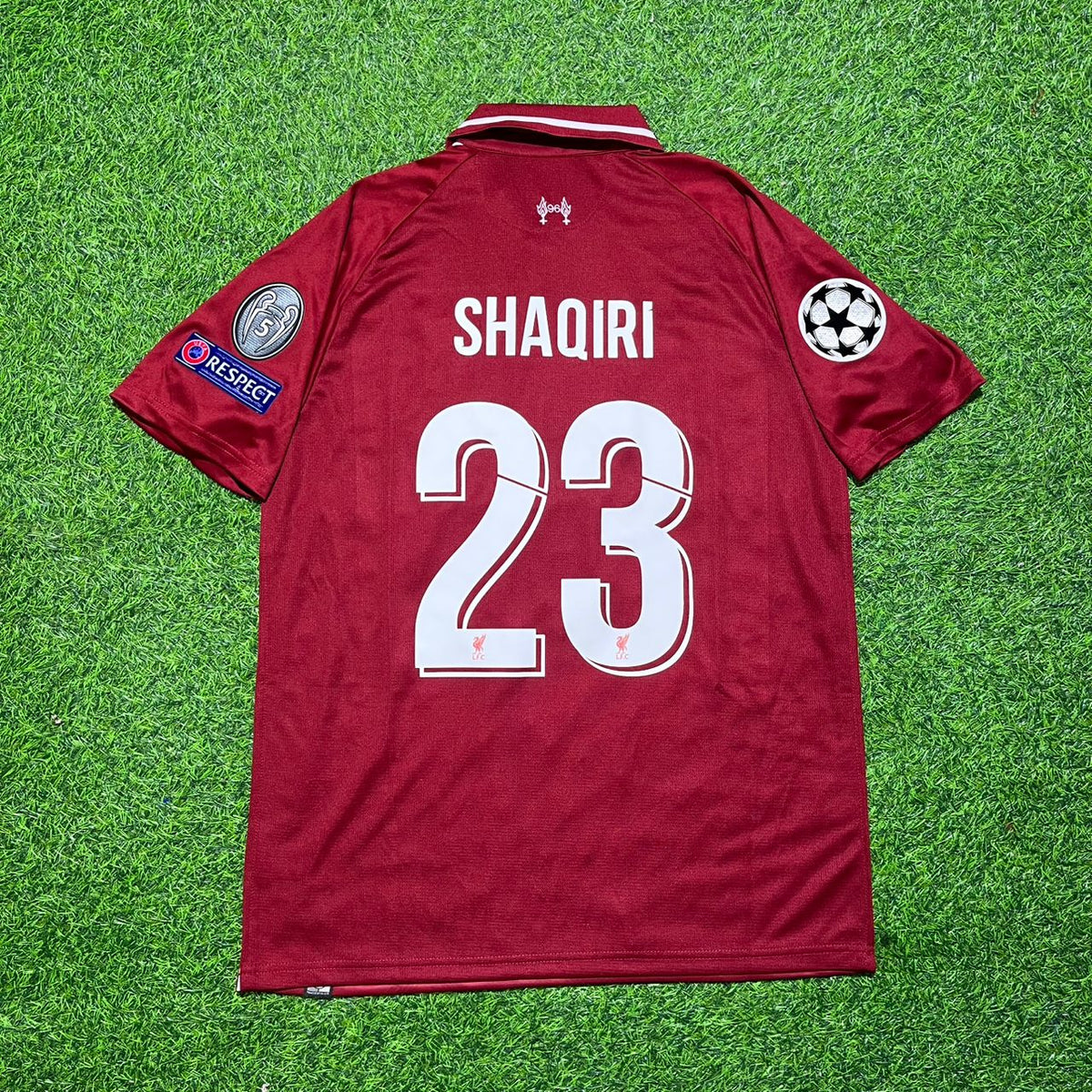 Xherdan Shaqiri Liverpool 2019 CL Final Retro Kit Jersey – Back View