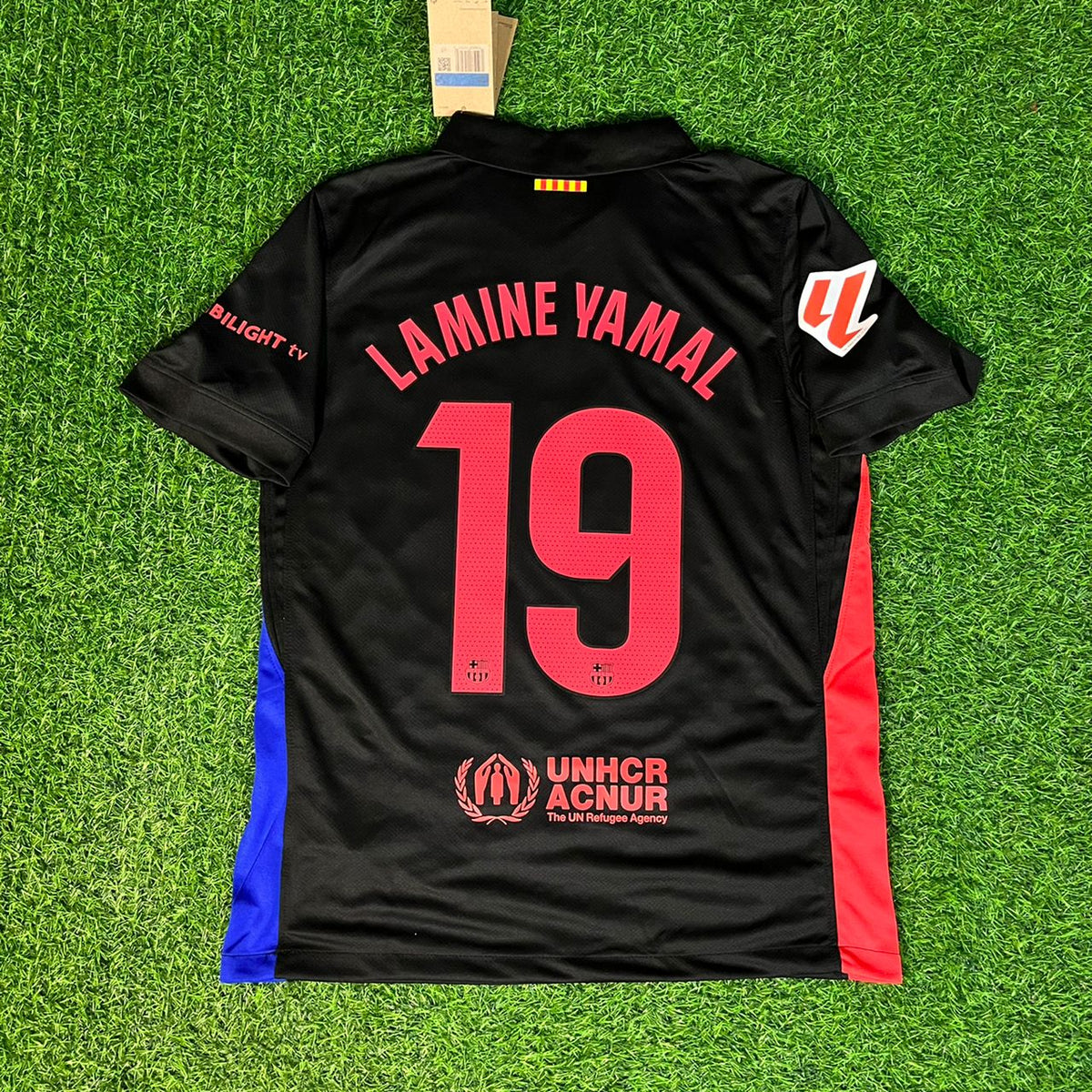 Lamine Yamal Barcelona Jersey – Back View