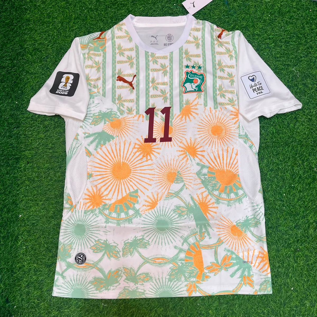 Yan Diomande Ivory Coast World Cup 2026 Football Jersey – Front View