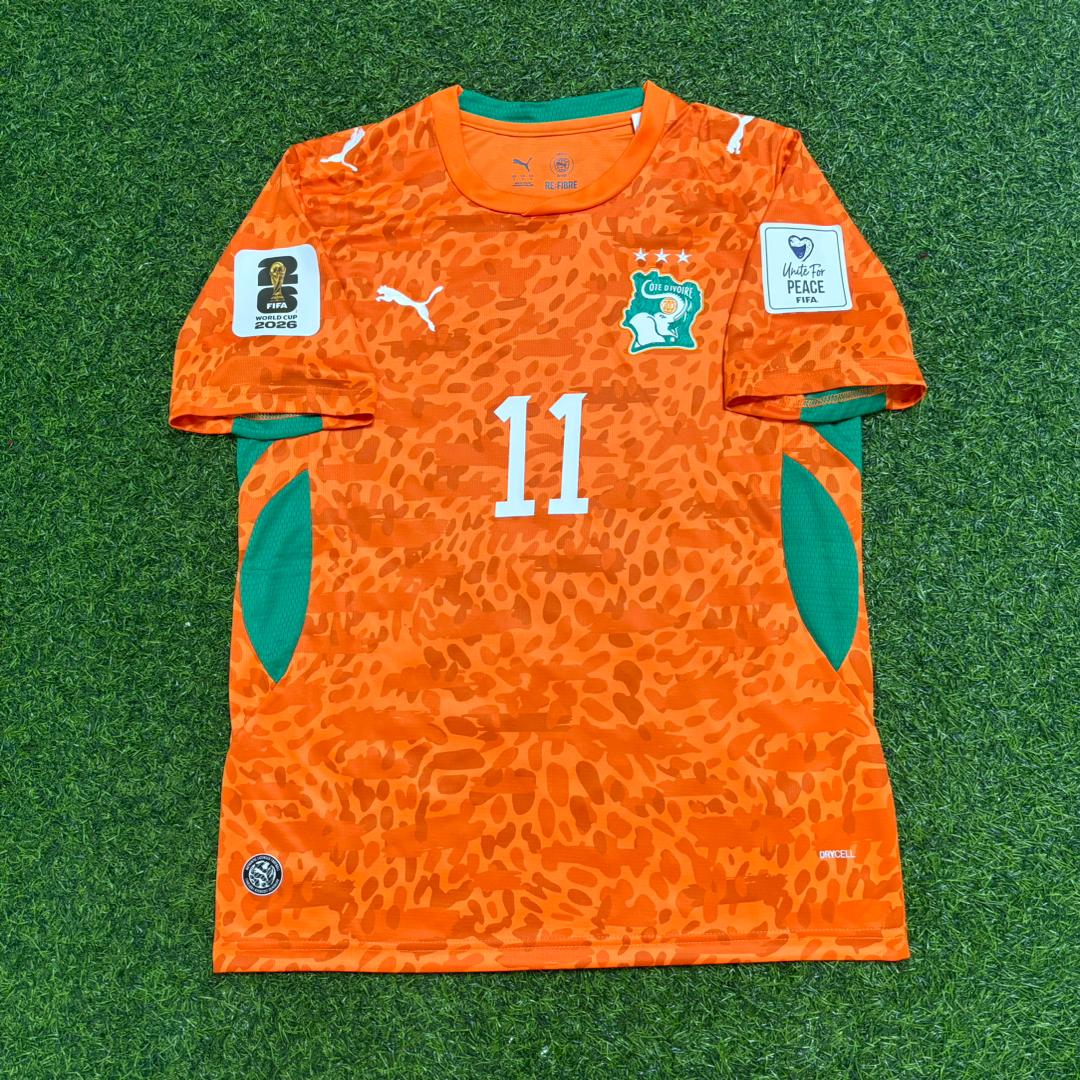 Yan Diomande Ivory Coast World Cup 2026 Football Jersey – Front View