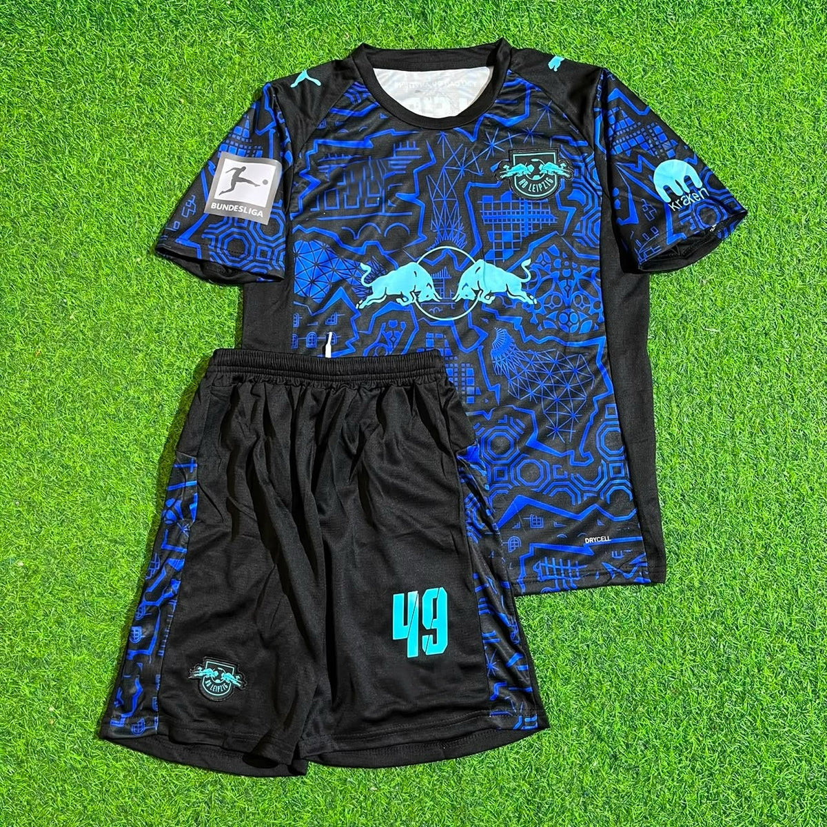 Yan Diomande #49 RB Leipzig New Season Kids Football Jersey – Front View