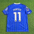 Yankuba Minteh #11 Brighton 2026/2027 New Season Home Blue Football Jersey – Back View