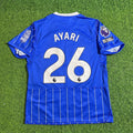 Yasin Ayari #26 Brighton 2026/2027 New Season Home Blue Football Jersey – Back View
