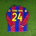 2007 Yaya Toure Barcelona Retro Football Jersey – Back View