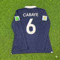 2014 France World Cup Yohan Cabaye #6 Long Sleeve Football Jersey – Back View