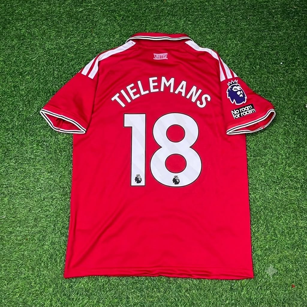 2027 Youri Tielemans Manchester United Home Football Jersey – Back View