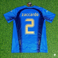 Italy 2006 World Cup Final Retro Jersey – Cristian Zaccardo 2 - – Back View
