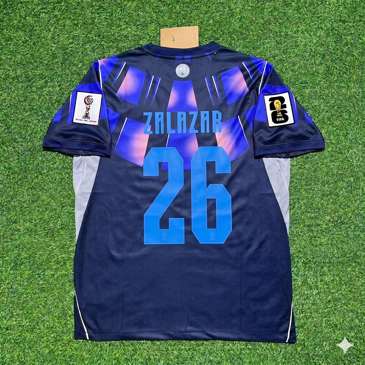 Uruguay 2026 World Cup Football Jersey – Rodrigo Zalazar #26 – Back View