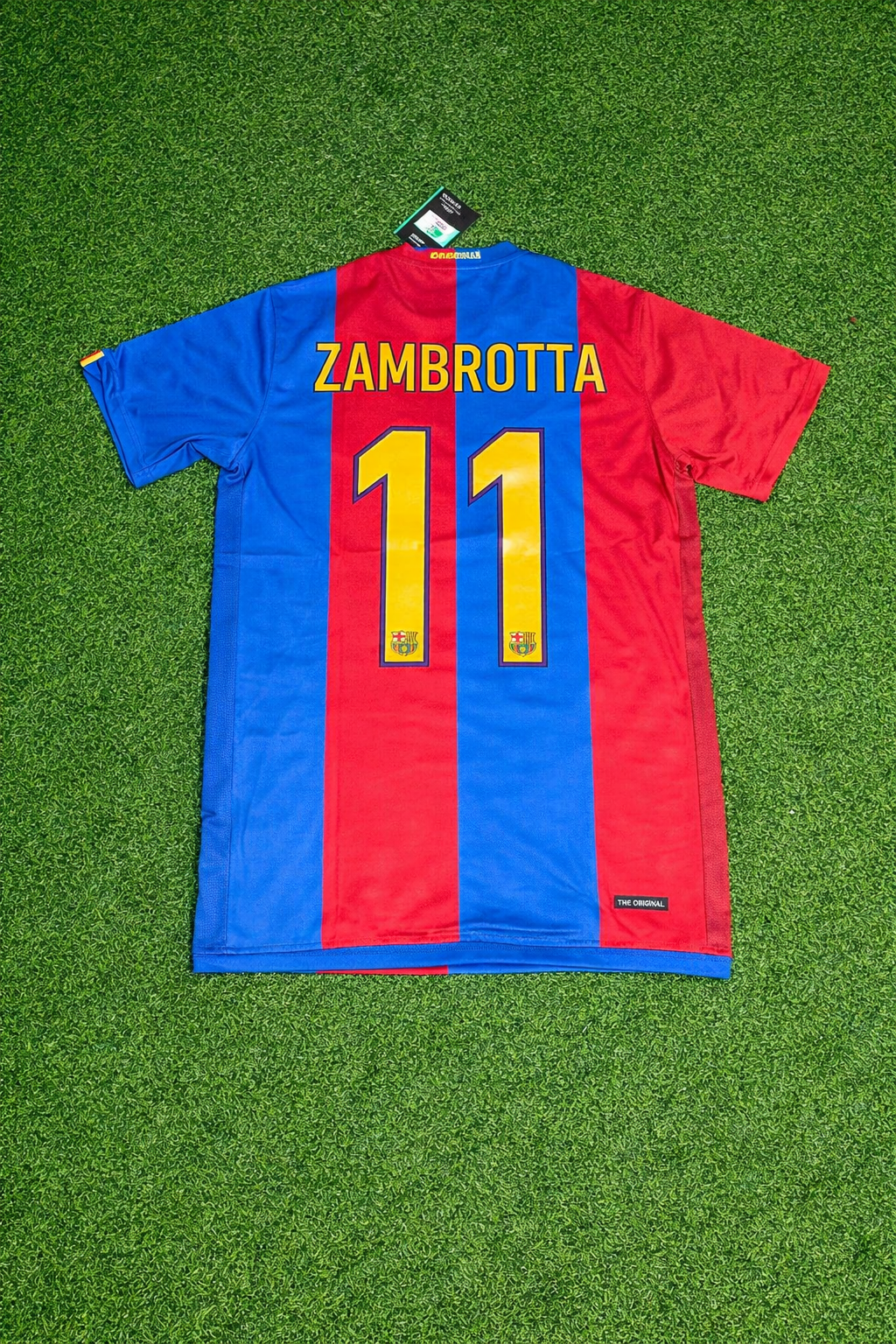 Barcelona 2006/2007 Home Retro Football Jersey – Gianluca Zambrotta – Back View