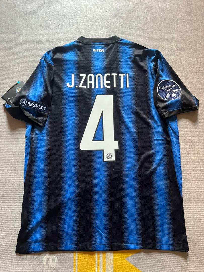 2011 Javier Zanetti - Inter Special Final Football Jersey Soccer – Detailed View