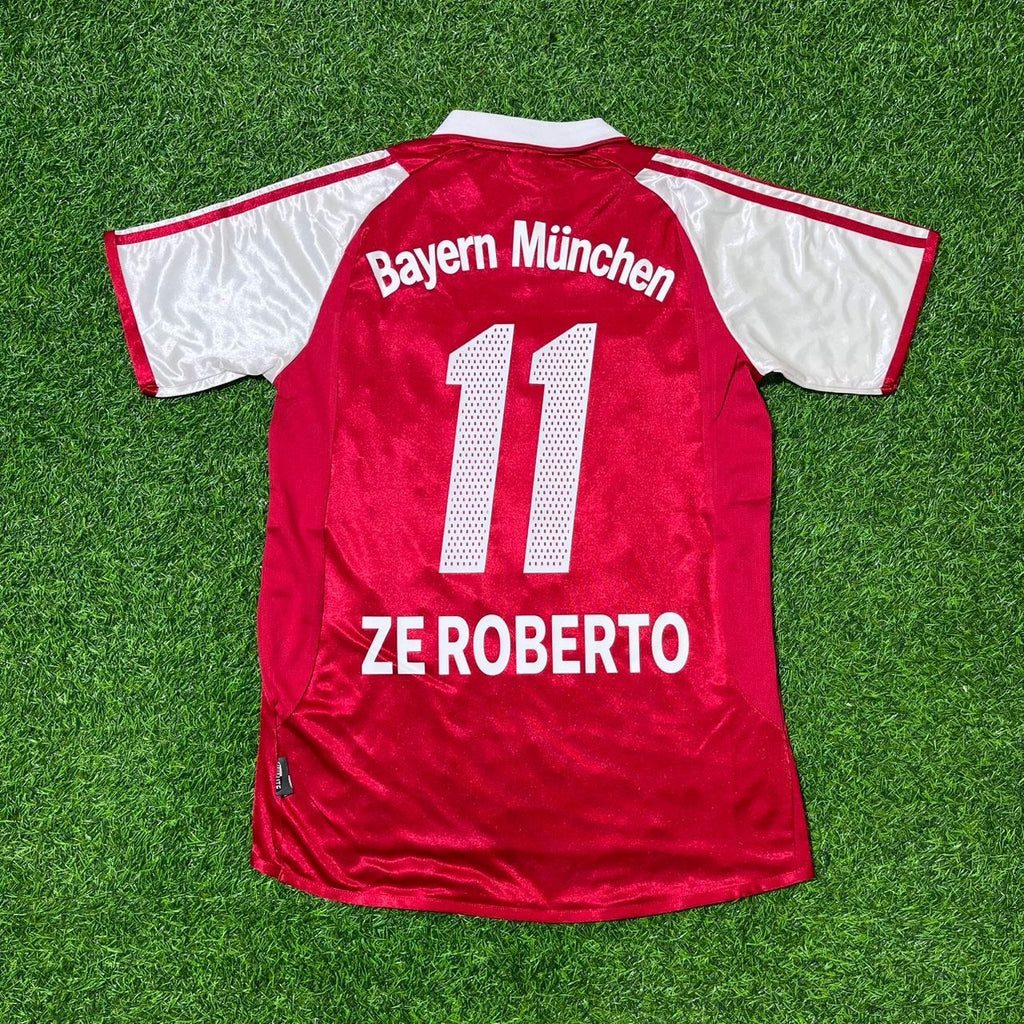 2003 Ze Roberto 11 FC Bayern Munich 2004 Retro Football Jersey – Back View