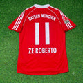 Ze Roberto Bayern Munich 2005 06 Bundesliga Red Home Retro Football Jersey – Back View