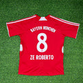 Ze Roberto Bayern Munich 2007–2009 Retro Football Jersey – Back View