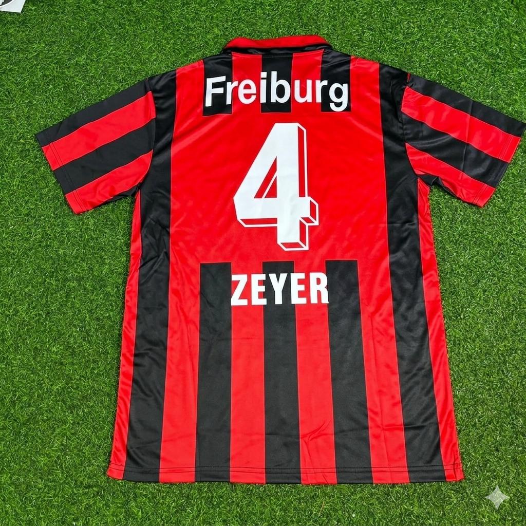 1994/95 Andreas Zeyer SC Freiburg Retro Football Jersey – Back View