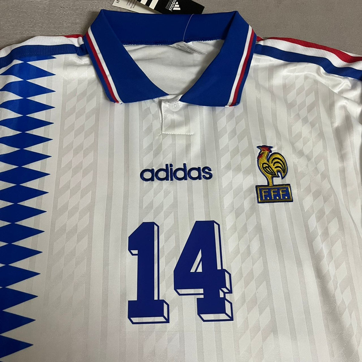 Zinedine Zidane France 1994 USA World Cup Retro Jersey – 4