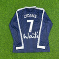 Zinedine Zidane Bordeaux Retro Long Sleeve Football Jersey – Back View