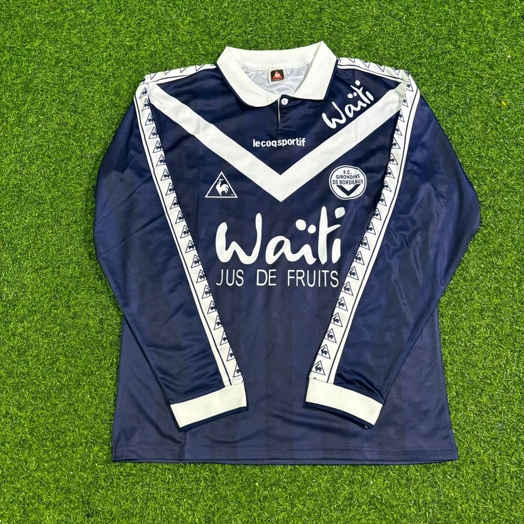 Zinedine Zidane Bordeaux Retro Long Sleeve Football Jersey – Front View