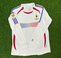 France 2006 World Cup Final Long Sleeve White Retro Kit – Back View