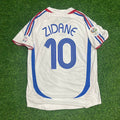 Zinedine Zidane France 2006 World Cup Final White Retro Kit – | | – Back View