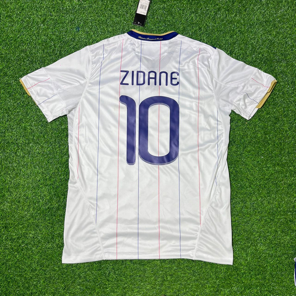Zinedine Zidane France EURO 2004 Retro Football Jersey – Back View