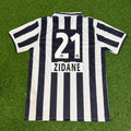 Zinedine Zidane Juventus 1996 1997 Retro Football Jersey – Back View