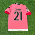 Juventus Retro Pink Jersey – Zinedine Zidane – Back View