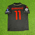 AC Milan 2011 2012 Away Black Retro Jersey – Zlatan Ibrahimović #11 – Back View
