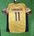 AC Milan Gold Retro Jersey – Zlatan Ibrahimović #11 – Back View