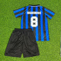 Inter Milan Home Retro Kids Football Jersey – Zlatan Ibrahimović #8 – Back View