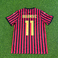 Zlatan Ibrahimović AC Milan 120th Anniversary Special Golden Retro Football Jersey – Back View