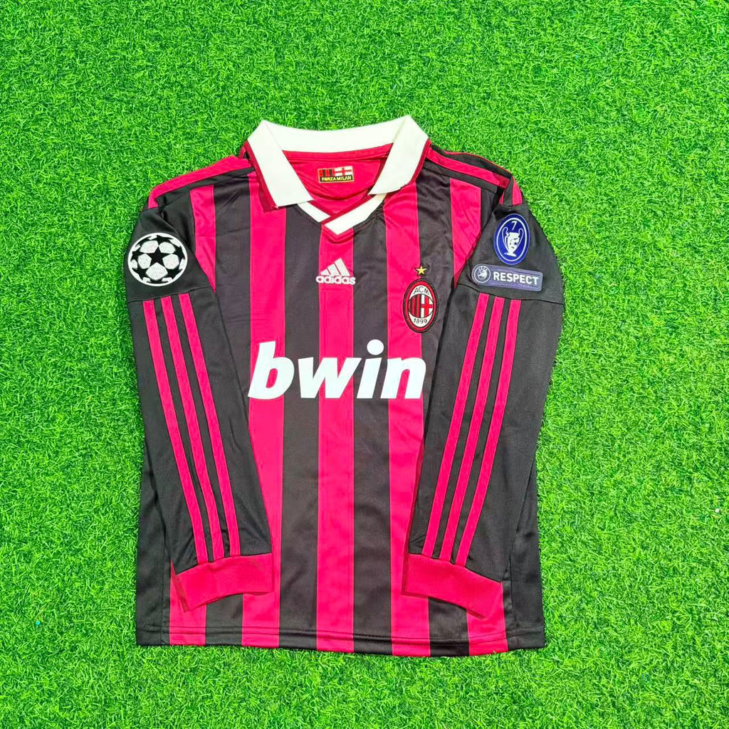 AC Milan Long Sleeve Football Jersey – Zlatan Ibrahimovic – Front View
