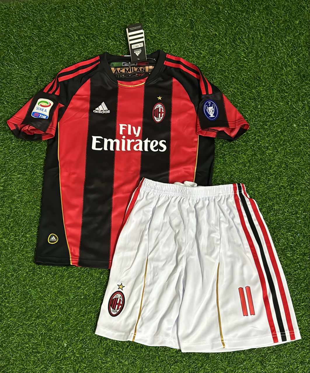 Zlatan Ibrahimovic AC Milan Retro Kids Football Jersey – Front View