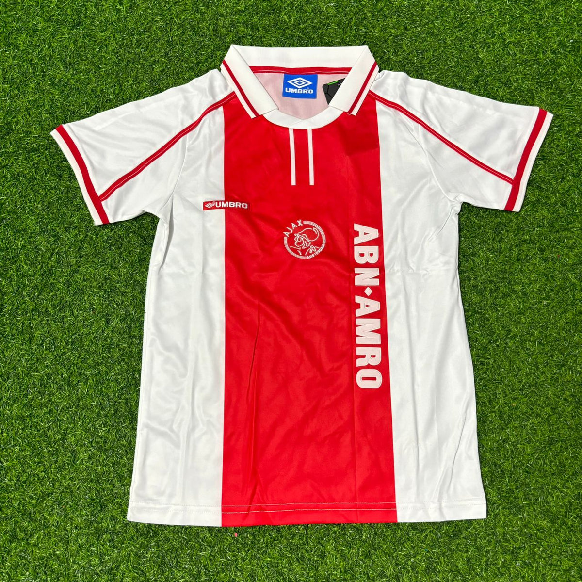 Ajax 2000s White Retro Football Jersey – Zlatan Ibrahimović – Front View