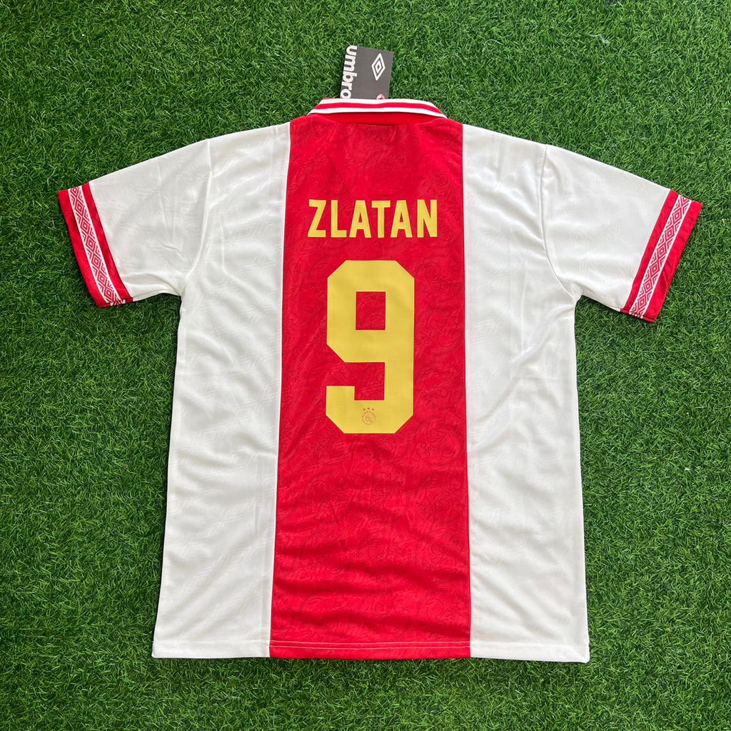 Zlatan Ibrahimović Ajax Retro Football Jersey – Back View