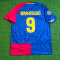 Zlatan Ibrahimovic 9 – Barcelona 2009 Final Retro Kit Jersey – | | – Back View