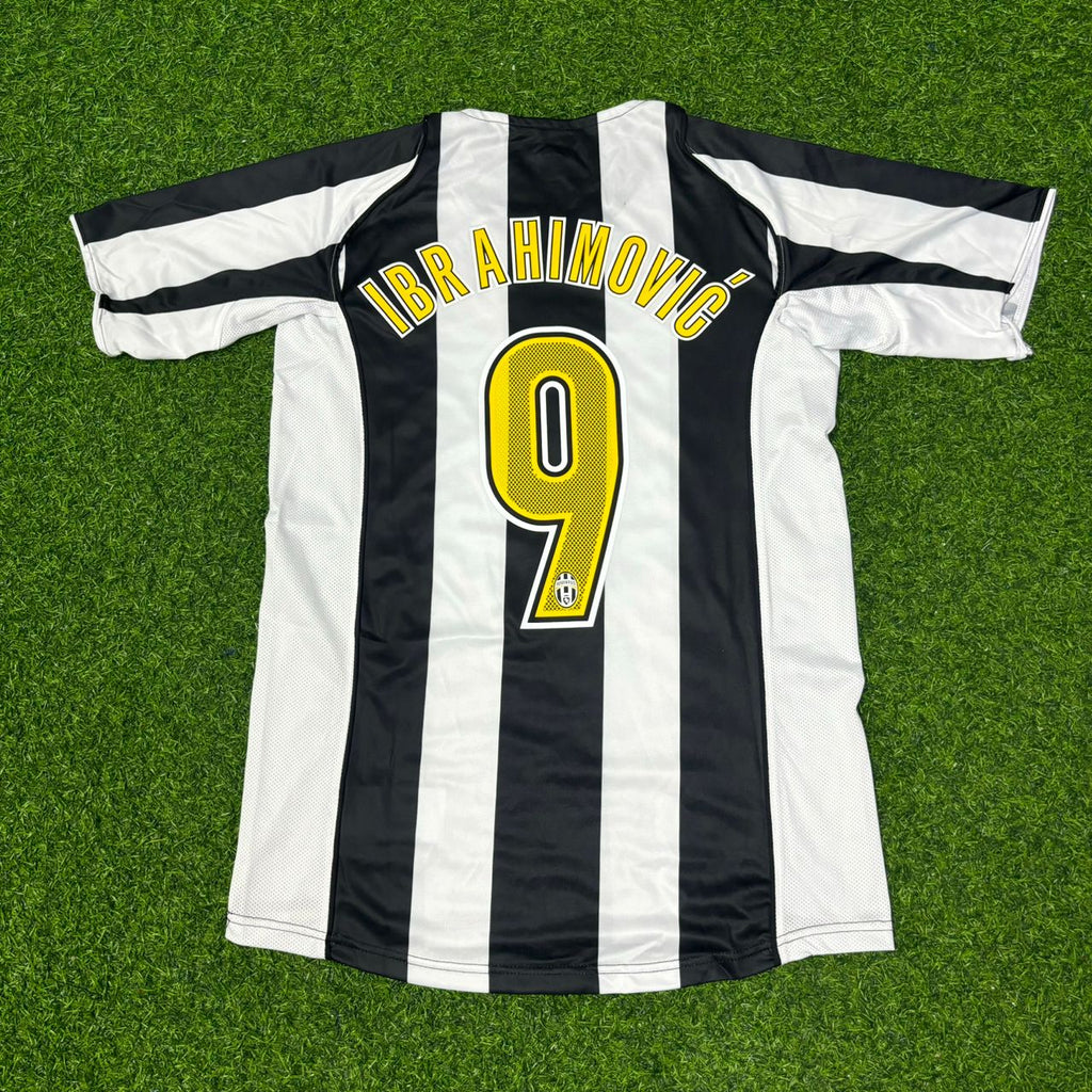 Zlatan Ibrahimović Juventus 2004-2005 White Home Retro Football Jersey – Back View