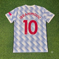 Zlatan Ibrahimovic Manchester United Away Special Retro Football Jersey – Back View