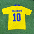 Zlatan Ibrahimovic Sweden Retro Football Jersey Collection – Back View
