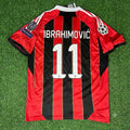 Zlatan Ibrahimovic – AC Milan Home Retro Kit Jersey – | | – Back View