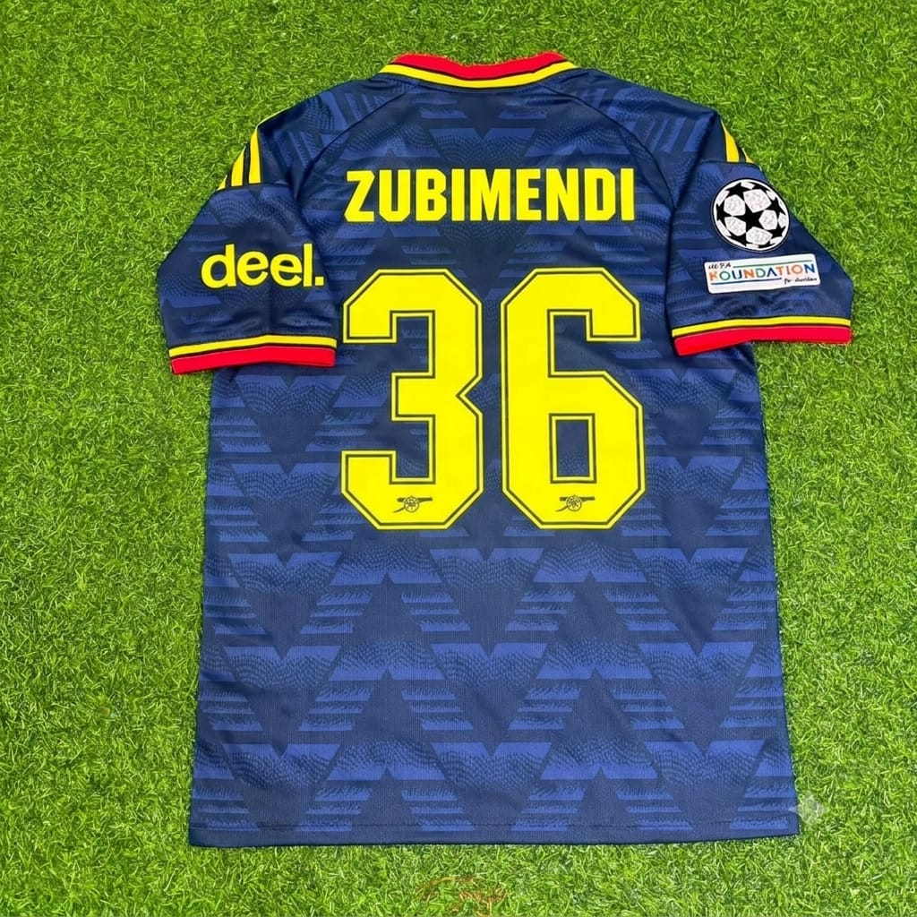 Martin Zubimendi Arsenal Away New Season 2027 Jersey Kit Soccer – Back View
