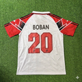 AC Milan 1997 Away Retro Football Jersey – Zvonimir Boban #20 – Back View