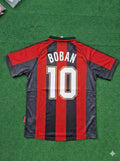 1999 Zvonimir Boban 10- AC Milan Retro Football Jersey – Back View